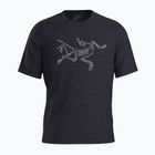 Vyriški marškinėliai Arc'teryx Cormac Logo SS black heather