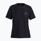 Moteriški marškinėliai Arcteryx Kragg Sl Cotton Emblem Crew black