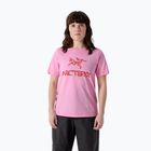 Moteriški marškinėliai Arcteryx Kragg SL Cotton Heatmap Crew pineberry