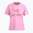 Moteriški marškinėliai Arcteryx Kragg SL Cotton Heatmap Crew pineberry