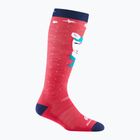Vaikiškos slidinėjimo kojinės Darn Tough Magic Mountain OTC Midweight with Cushion w/ Padded Shin raspberry