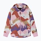 Vaikiškas flisinis džemperis Reima Northern Fleece Hoodie grey pink