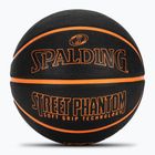 Krepšinio kamuolys Spalding Phantom juodas/oranžinis dydis 6