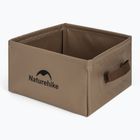 Turistinis kriauklė Naturehike Składany Square Bucket 13 light brown