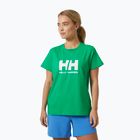 Moteriški marškinėliai Helly Hansen Logo 2.0 bright green