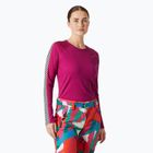 Moteriški termoaktyvūs marškinėliai Helly Hansen Lifa Active Stripe Crew magenta 2.0