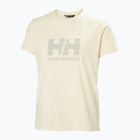 Moteriški marškinėliai Helly Hansen Logo 3.0 cream