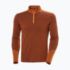Vyriškas termoaktyvus džemperis Helly Hansen Lifa Merino Midweight 1/2 Zip iron oxide