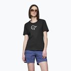 Moteriški marškinėliai NORRONA Cotton Viking caviar black
