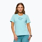 Moteriški marškinėliai NORRONA Cotton Viking aqua haze