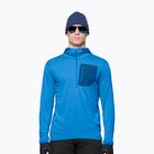 Vyriškas žygio džemperis NORRONA Falketind Warm1 Hood brilliant blue/dark blue