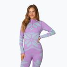 Moteriškas termo džemperis KARI TRAA Faith Half Zip violet