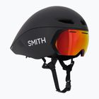 Dviračio šalmas Smith Jetstream TT matte black/chromapop red mirror/clear