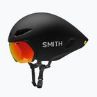 Dviračio šalmas Smith Jetstream TT matte black/chromapop red mirror/clear
