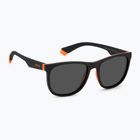 Vaikiški akiniai nuo saulės Polaroid PLD 8049/S black orange/grey polarized