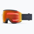 Slidinėjimo akiniai Smith Sequence OTG S2 slate/chromapop everyday red mirror