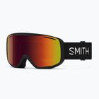 Slidinėjimo akiniai Smith Rally black/red sol-x mirror