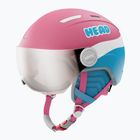 Vaikiškas slidinėjimo šalmas HEAD Maja Visor pink/blue/silver red