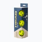 Pickleball kamuoliukai HEAD 3B Pro 40 3 vnt. yellow