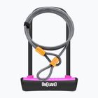 Dviračio užraktas OnGuard Neon 8154PN U-Lock black/pink