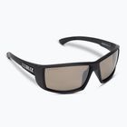 Bliz Drift Polarized S3 matiniai juodos/rudos spalvos sidabriniai veidrodiniai dviratininko akiniai