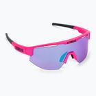 Bliz Matrix Nano Optics Nordic Light rožinės/raudonos/violetinės mėlynos spalvos akiniai keliems dviračiams