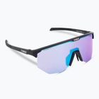 Bliz Hero Nano Optics Nordic Light S2 dviratininkų akiniai matiniai juodi/šviesūs begonijos/violetiniai mėlyni multi