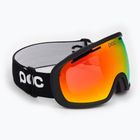 POC Fovea Clarity urano juodos/spectris oranžinės spalvos slidinėjimo akiniai
