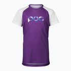 POC Essential MTB vaikiški dviratininkų marškinėliai sapphire purple/hydrogen white