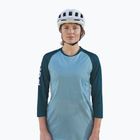 Moteriški dviratininkų marškinėliai POC MTB Pure 3/4 lt dioptase blue/dioptase blue