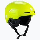 Vaikiškas slidinėjimo šalmas POC POCito Obex MIPS fluorescencinė geltona/žalia