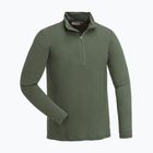 Vyriškas termoaktyvus džemperis Pinewood Abisko Merino Base Layer Half Zip d.mossgreen