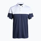 Peak Performance Player Block vyriški polo marškinėliai tamsiai mėlynos ir baltos spalvos G77181070