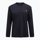 Vyriški marškinėliai ilgomis rankovėmis Peak Performance Trail Wool Blend black