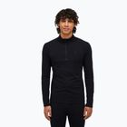 Vyriškas termoaktyvus džemperis Peak Performance Magic Half Zip Wool-Blend Baselayer black/black