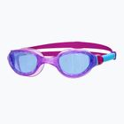 Zoggs Phantom 2.0 violetinės/mėlynos/juodos spalvos vaikiški plaukimo akiniai 461312