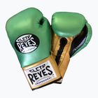 Bokso pirštinės Cleto Reyes High Precision Training Leather green/gold wbc