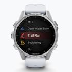 Laikrodis Garmin Fenix 8 43 mm Amoled silver/white stone