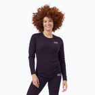 Moteriški termoaktyvūs marškinėliai ODLO Warm Originals Stripes Bl Top Crew Neck dark saphire