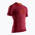 Vyriški bėgimo marškinėliai X-Bionic Invent 4.0 Run Speed namib red/kurkuma orange