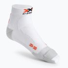 X-Socks Run Discovery baltai pilkos bėgimo kojinės RS18S19U-W008
