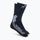 Moteriškos kojinės X-Socks Trek X Merino midnight blue/arctic white