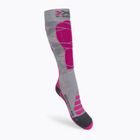 Moteriškos slidinėjimo kojinės X-Socks Ski Silk Merino 4.0 Grey XSSSKMW19W