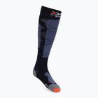X-Socks Carve Silver 4.0 juodai pilkos slidinėjimo kojinės XSSS47W19U