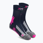 Moteriškos kojinės X-Socks Trek Outdoor midnight blue/pink/lt grey melange