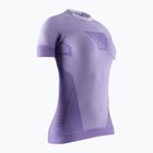 Moteriški bėgimo marškinėliai X-Bionic Invent 4.0 Run Speed bright lavender/white