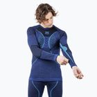 Vyriški termoaktyvūs marškinėliai X-Bionic Merino dark ocean/sky blue