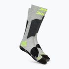 Vaikiškos slidinėjimo kojinės X-Socks Ski Discover Otc rhino grey/canary