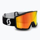 Slidinėjimo akiniai SCOTT Factor Pro LS mineral black/white amp ls red chrome