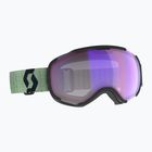 Slidinėjimo akiniai SCOTT Faze II LS soft green/black/light sensitive blue chrome